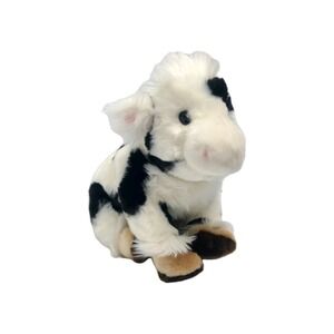 Vintage Ty Classic Mootina Plush Black‎ And White Cow 13" W/ Tags Retired 2004